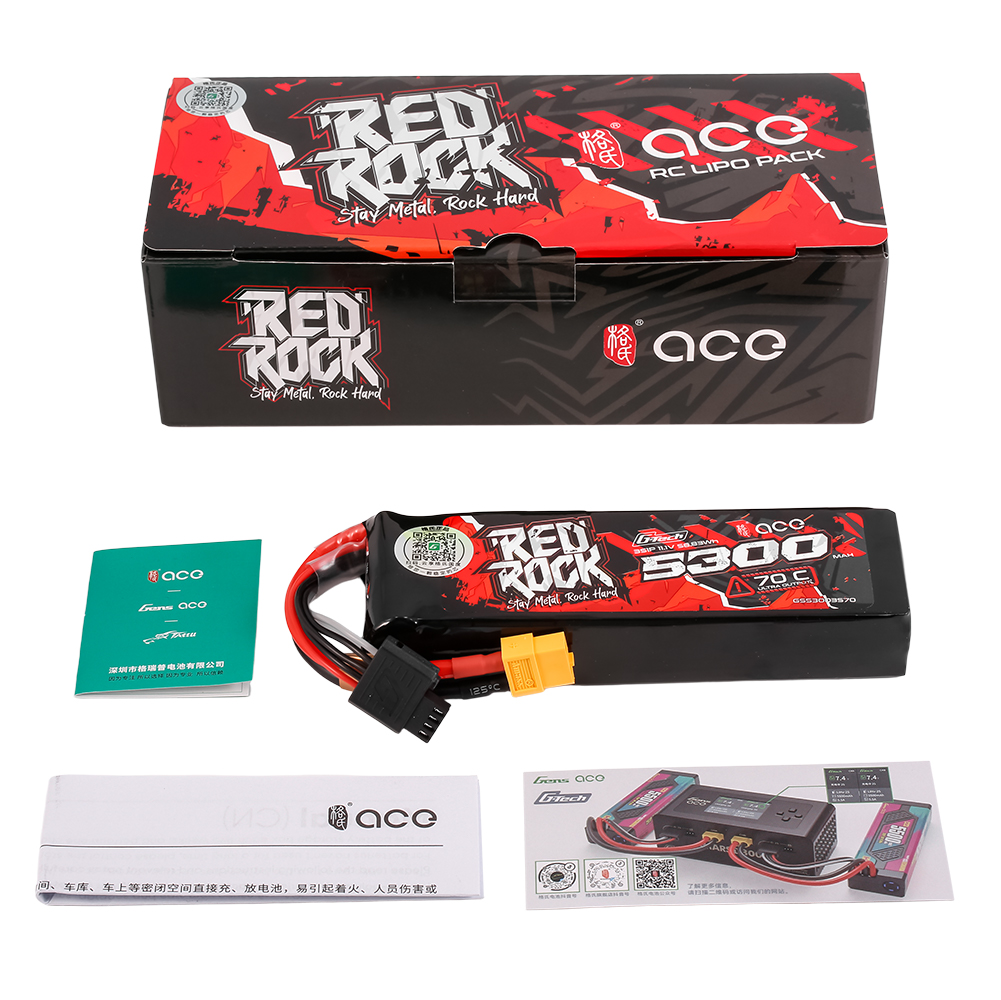 Rc Hobby Tech - G-TECH ACE RedRock 5300mAh 70C 11.1V