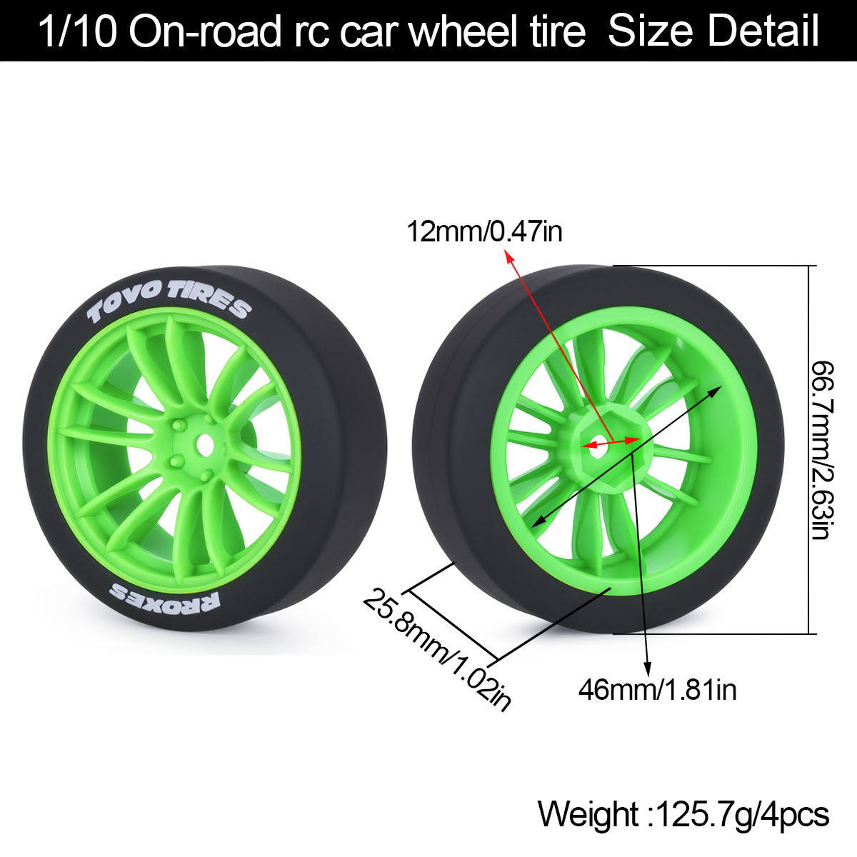 4 szt. Twarde opony do driftu  – Rc Hobby Engine recenzja i cena